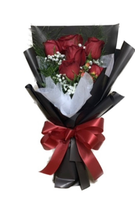 Rose Bloom Tower Mini-Bouquet 6 Stems