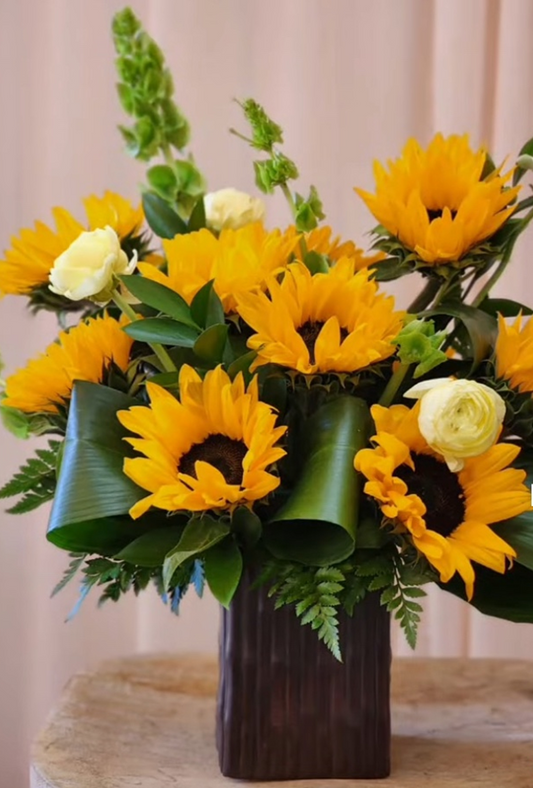 Mother's Day Sunflower Basket Arrangement