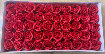 DIY 50 piece Artificial Scented Soap Rose Flower Buds